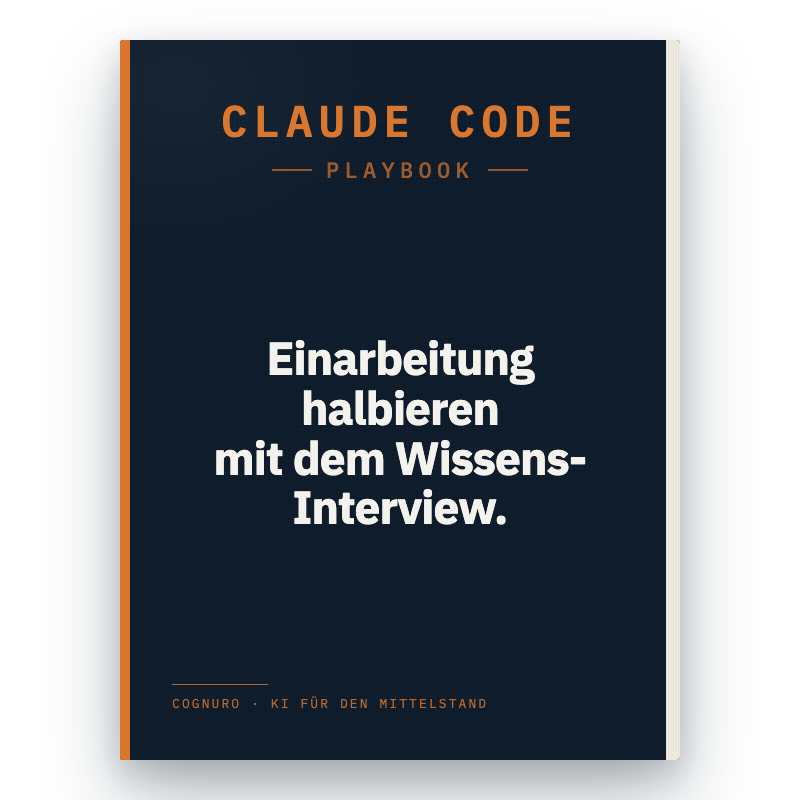 Einarbeitung halbieren mit dem Wissens-Interview Mockup