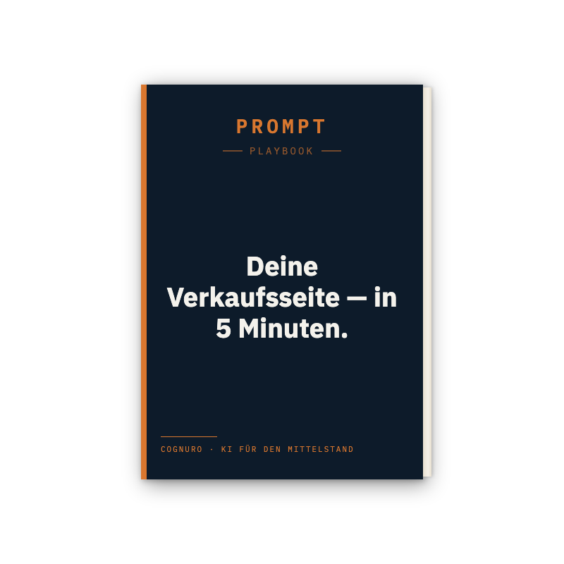 Deine Verkaufsseite — in 5 Minuten Mockup